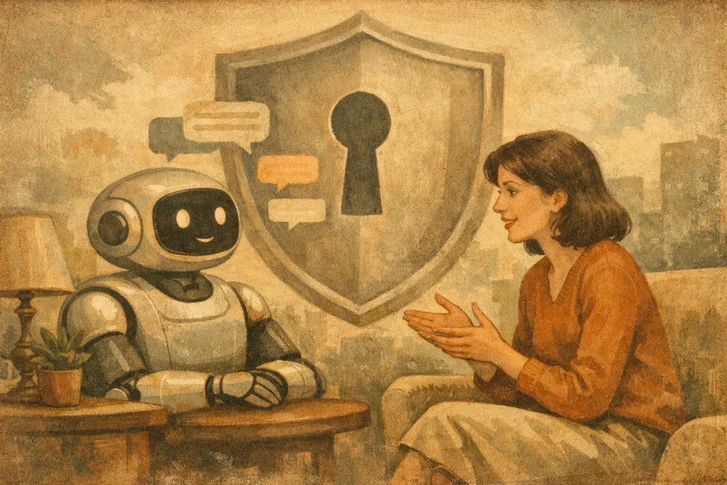 AI 会話データ 保護 基礎ガイドで知る、安心して心を話せる場所の選び方