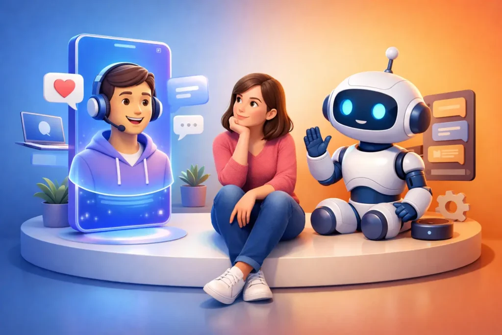 Amigo virtual o chatbot tradicional para ti