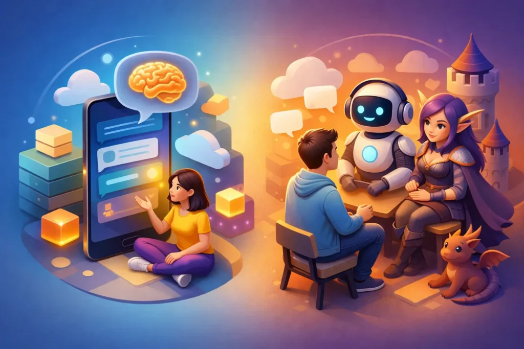 Chat con memoria o personajes: qué buscas