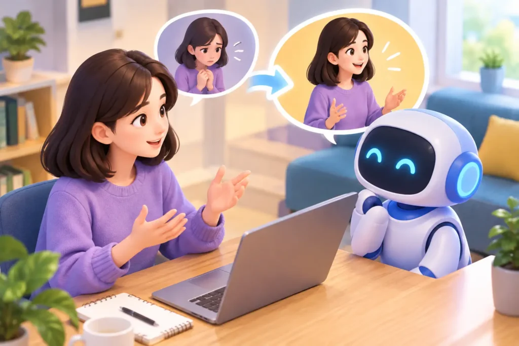 자기표현 연습에 좋은 AI, 어색한 마음을 내 말로 바꾸는 법
