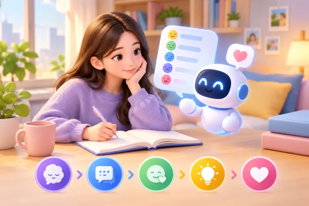 AI 채팅 감정일기 쓰는법, 오늘 마음을 내 편으로 만드는 가장 쉬운 다섯 단계